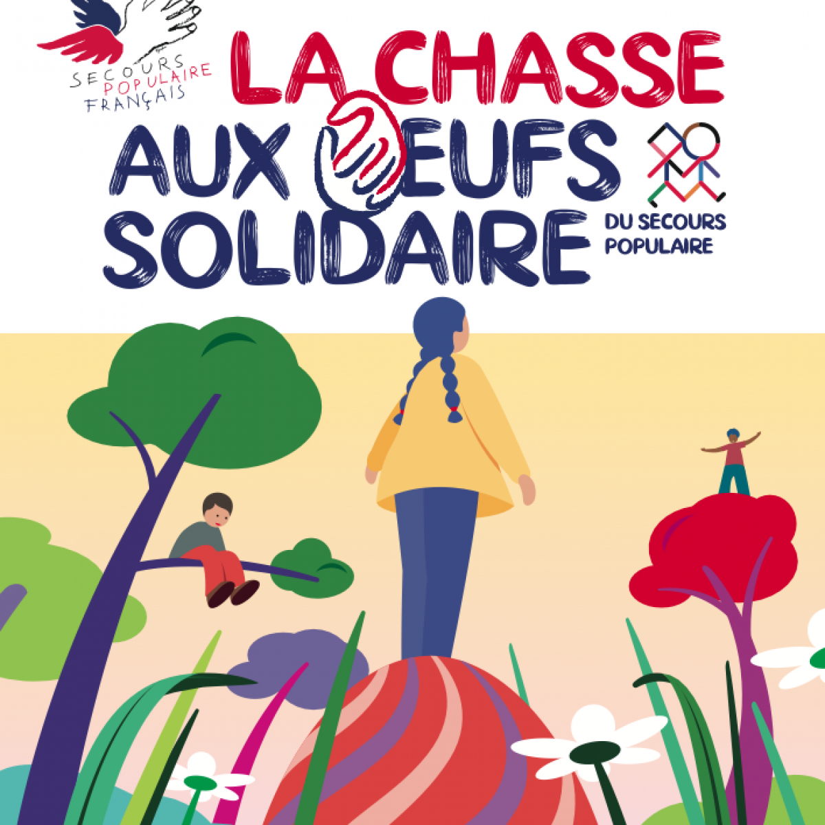 Chasse aux oeufs du Secours populaire de Paris
